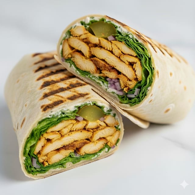 Grilled Chicken Tender Wrap.