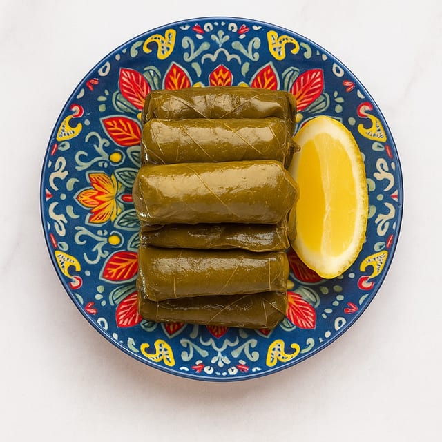 Stuffed Grape Leaves.