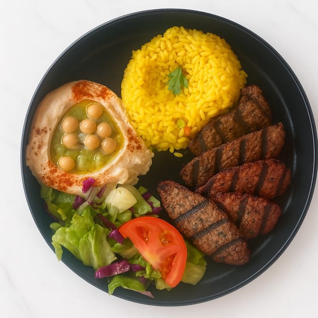 Impossible Kefta Kabob Entree.