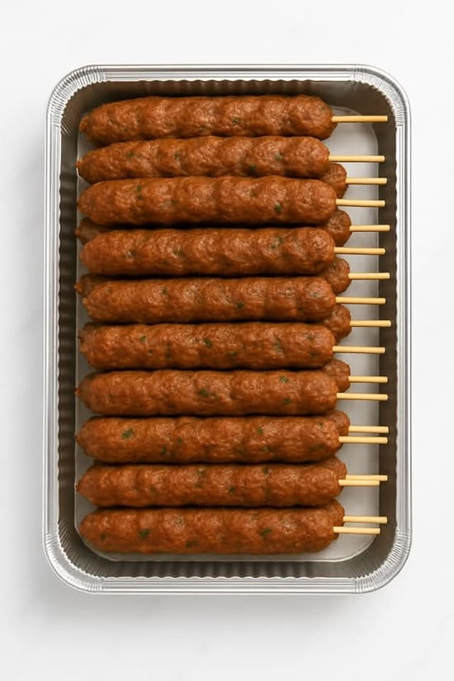 Beef Kefta Skewer.